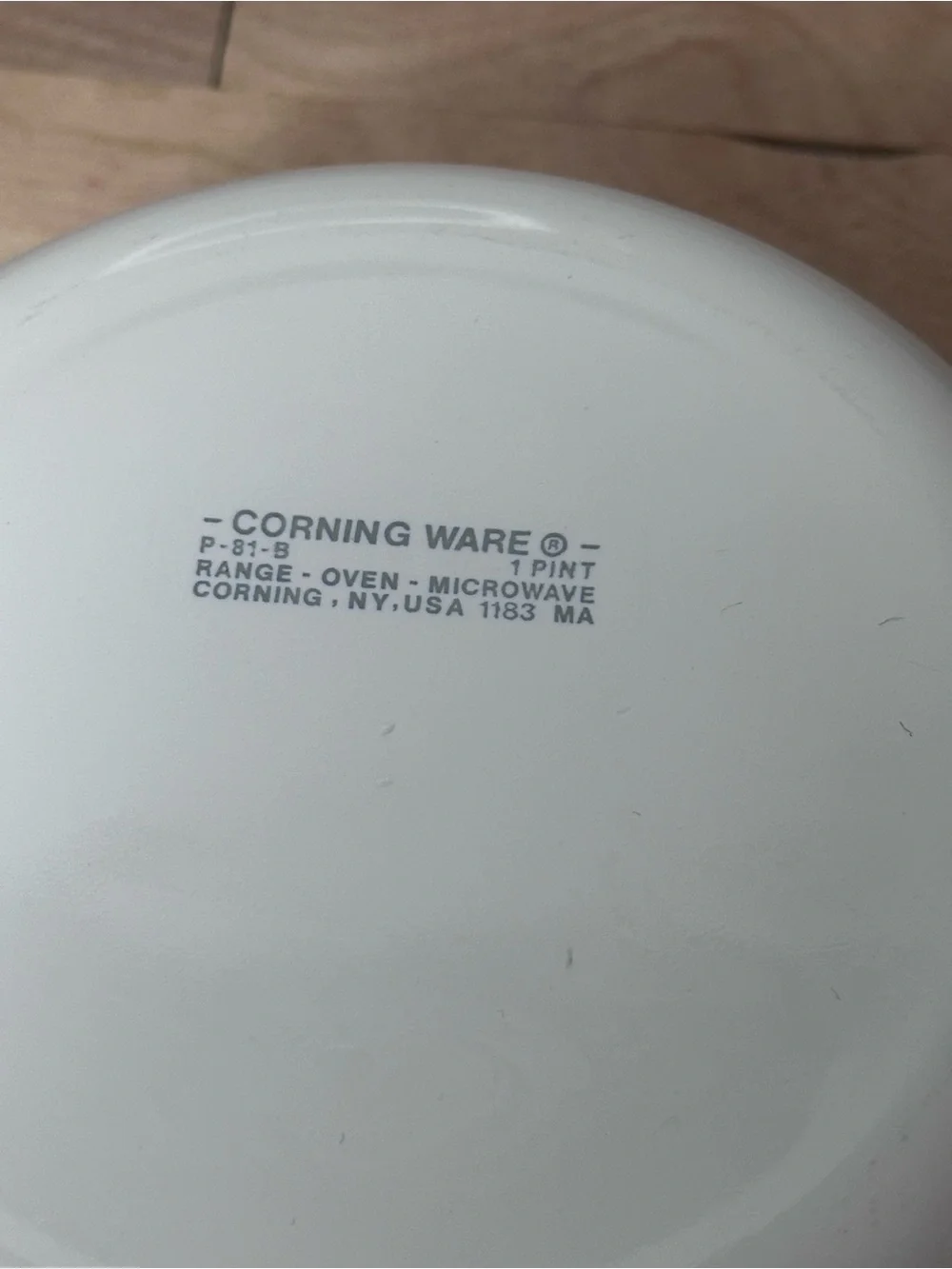 Corningware White Ceramic Saucepan with Floral Accent (Wildflower) and Glass Lid